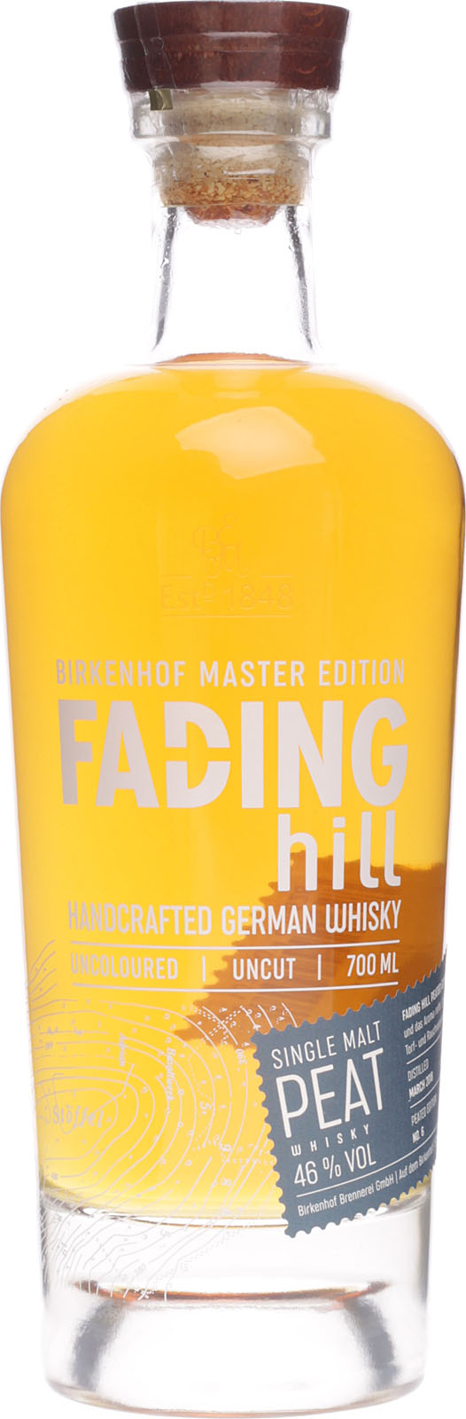 Fading Hill Single Malt | Peated Edition Whisky 46% | 0,70l!
