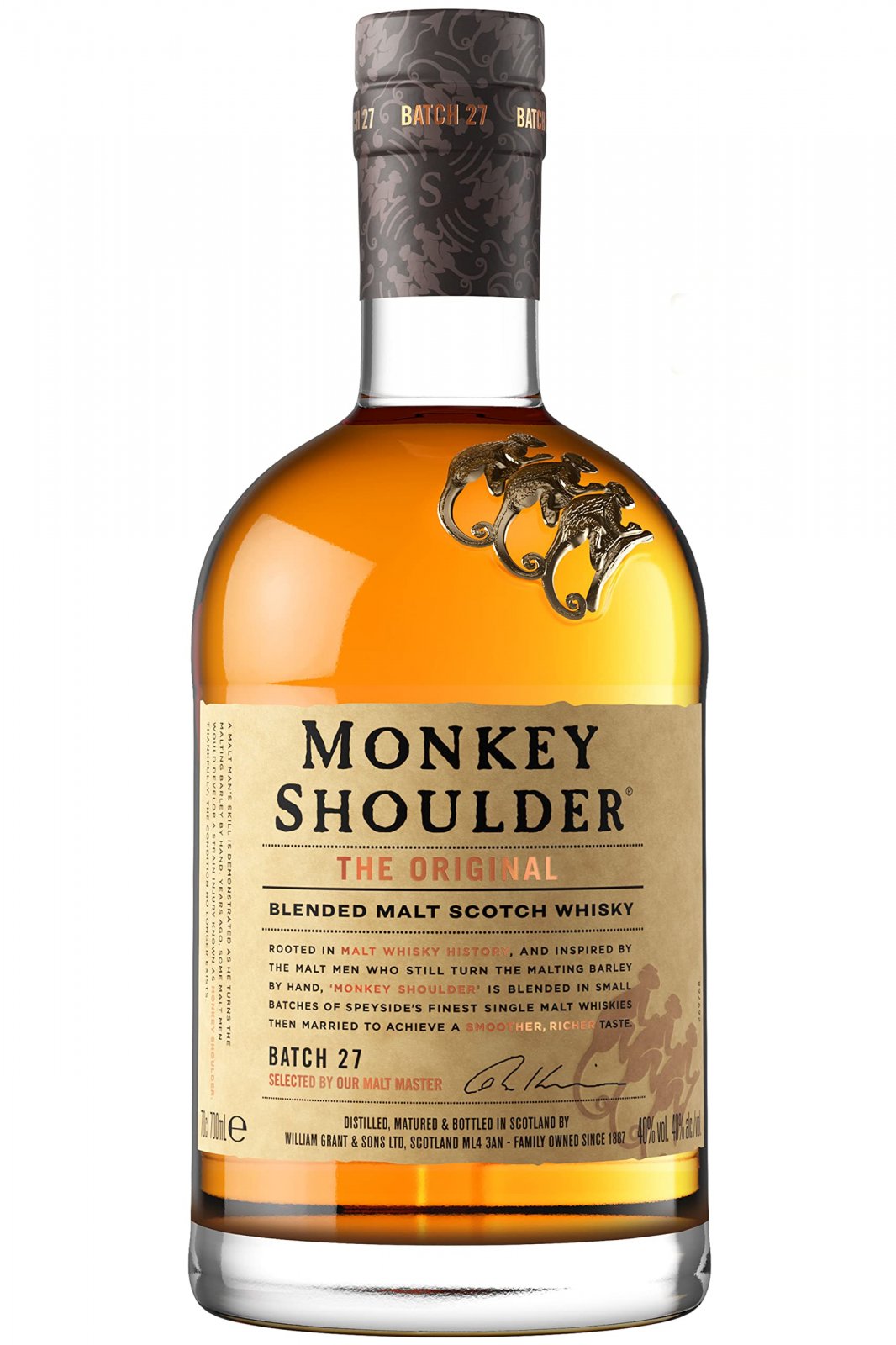 Monkey Shoulder Vatted Scotch | Whisky 40% 0,7l