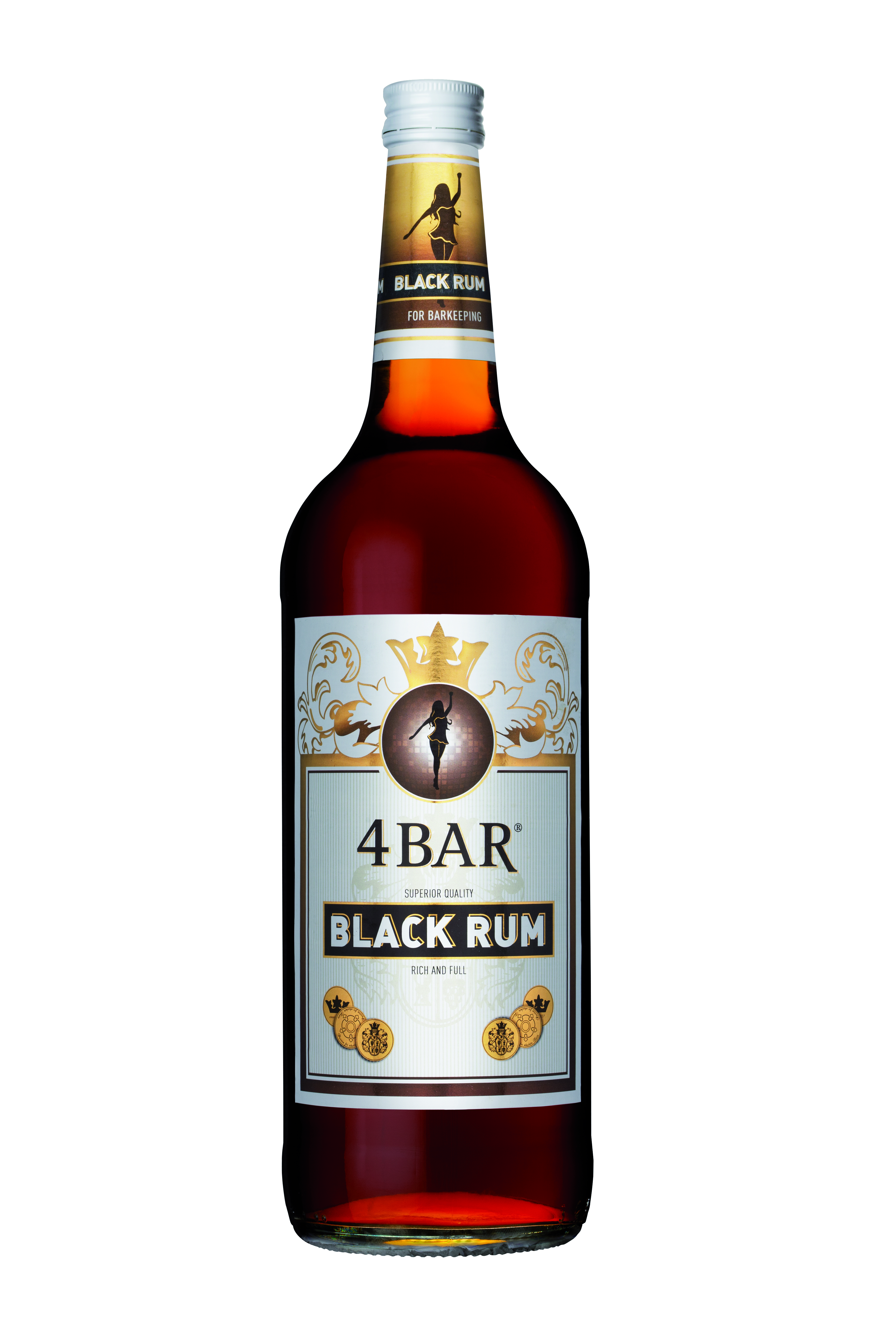 4 Bar Black Rum  37,5% 1,0l