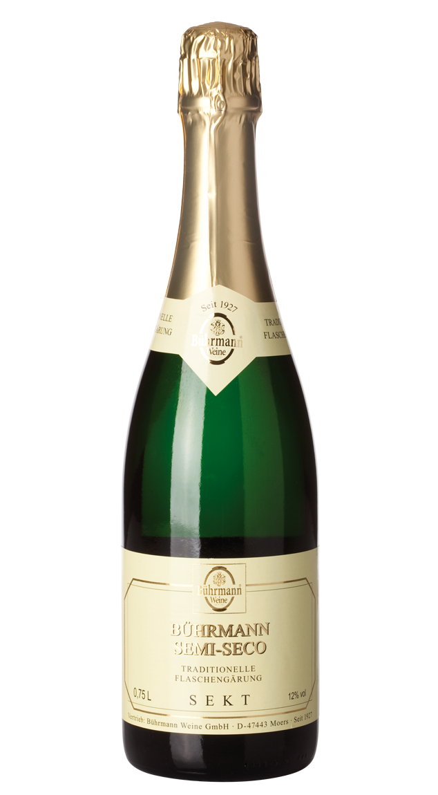 Bührmann Sekt Demi Sec | Traditionelle | Flaschengärung 12 %