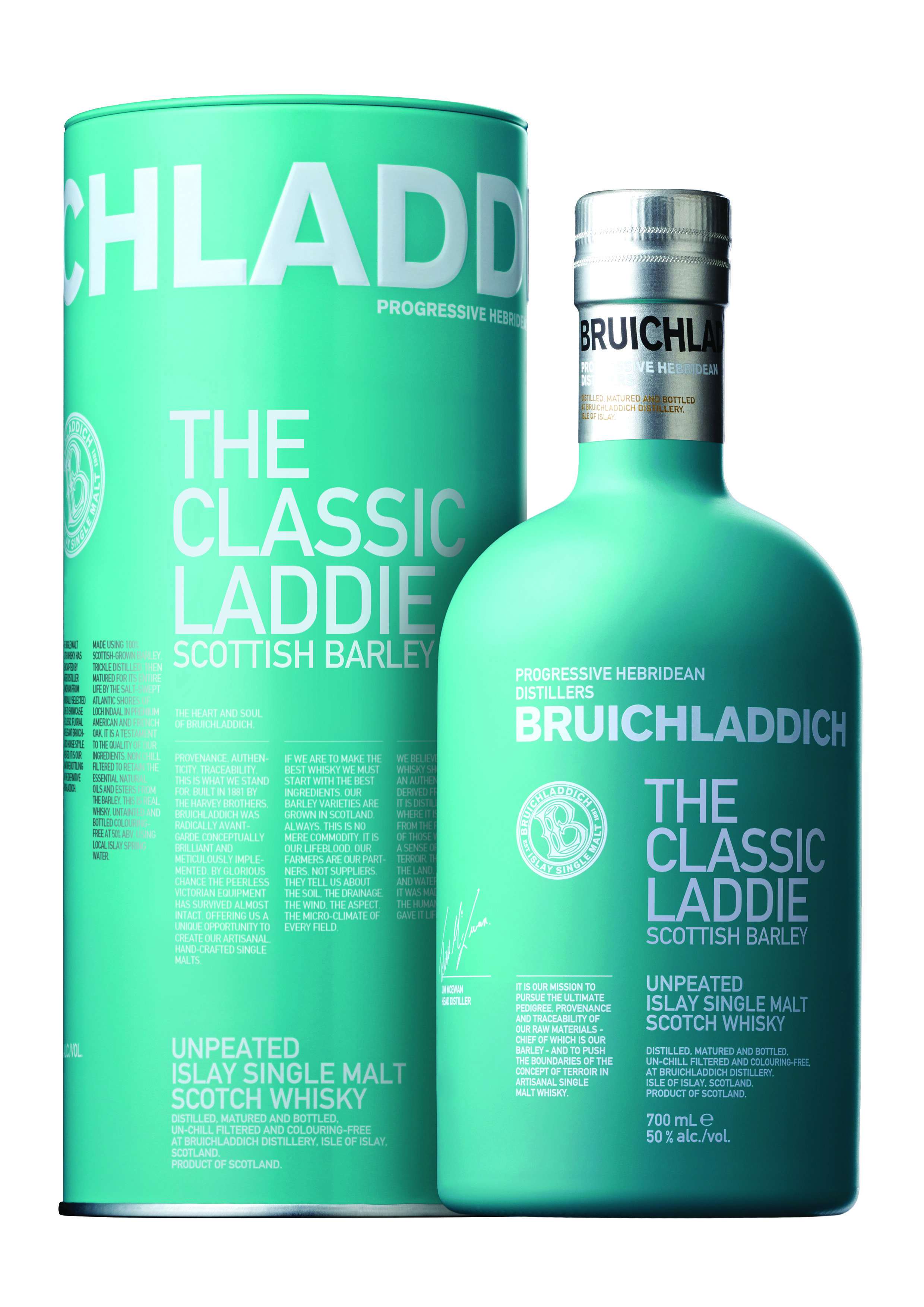 Bruichladdich Scottish Barley | The Classic Laddie Unpeated | Islay Single Malt Whisky | 50% 0,7l!
