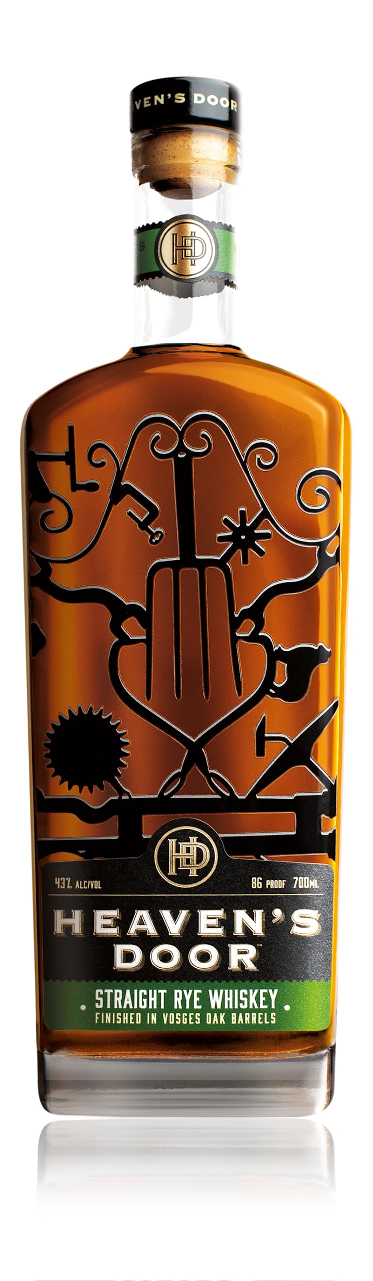 Heaven's Door Straight Rye | Whiskey 43% 0,70l